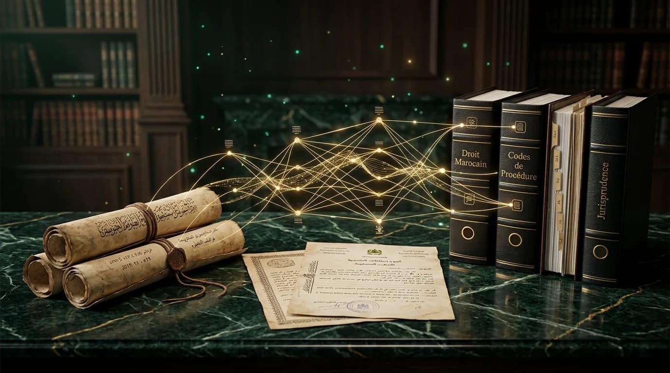Analyse algorithmique de la doctrine et des codes juridiques marocains