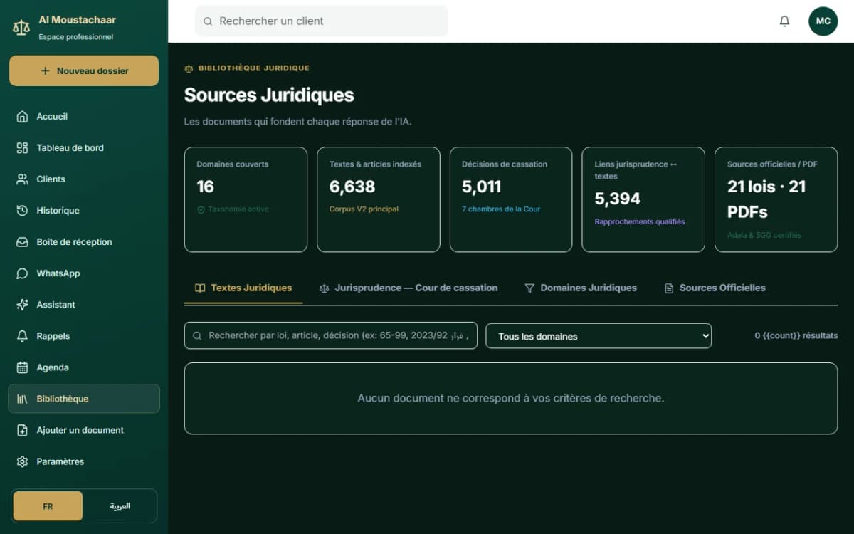 Explorateur de lois ALMOSTACHAR-AI